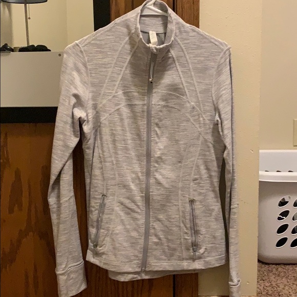 lululemon athletica Tops - cute light gray zip up